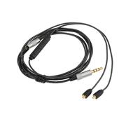 LT Easiyl Cavo audio da 3,5 mm con controllo del volume del microfono, compatibile con Shure SE215/SE425/SE535/SE846/UE900, compatibile con la maggior parte delle cuffie MMCX