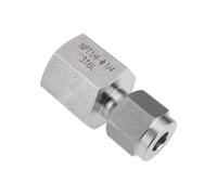 LT Easiyl Compressione da 1/4" a 1/4" adattatore dell'acciaio inossidabile del connettore 316 di NPT per la conduttura