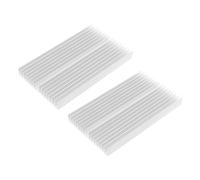 LT Easiyl Confezione da 2 100 mm x 60 mm x 10 mm dissipatore di calore in alluminio dissipatore di calore dissipatore di calore alette per computer di alimentazione IC dispositivo elettrico