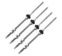 LT Easiyl Confezione Da 4 Bulloni Di Fissaggio Bulloni Di Fissaggio Solari Regolabili In Altezza In Acciaio Inossidabile 304 Per Il Fissaggio Solare Fotovoltaico Sui Tetti Degli Edifici M10 X 250 Mm