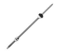 LT Easiyl Confezione da 4 bulloni in acciaio inox 304 regolabili in altezza per fissaggio solare fotovoltaico su tetti di edifici, M10 x 300 mm
