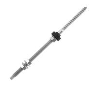 LT Easiyl Confezione da 4 bulloni in acciaio inox 304 regolabili in altezza per fissaggio solare fotovoltaico su tetti di edifici, M10 x 250 mm