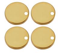 LT Easiyl Confezione Da 4 Copricerniera Per Sedile WC Copricerniera Da 60 Mm Set Di Coperture Decorative Per Fissaggio Superiore Del WC In Acciaio Inossidabile 304 Oro