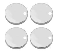 LT Easiyl Confezione Da 4 Copricerniera Per Sedile WC Copricerniera Da 60mm Set Di Coperture Decorative Per Fissaggio Superiore Del WC In Acciaio Inossidabile 304 Argento