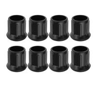 LT Easiyl Confezione da 8 piedini in gomma con diametro interno di 25 mm, adatti per gambe di mobili, scale, tavoli e sedie (nero)