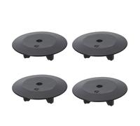 LT Easiyl Guarnizione in gomma per coperchio lavello, 55 mm, nero, 4 pezzi