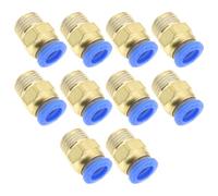 LT Easiyl Raccordo A Pressione Pneumatico Dritto Da 10 Pezzi Da 1/4 Pollici Maschio A Diametro Esterno Del Tubo Da 8 Mm Spingere Per Collegare Rapidamente l'aria Compressa