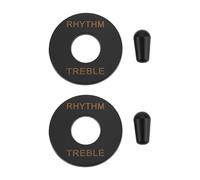 LT Easiyl Set di 2 punte per interruttore a levetta a 3 vie da 3,5 mm e piastra compatibile con Epiphone Les Paul 13 x 35 mm, nero