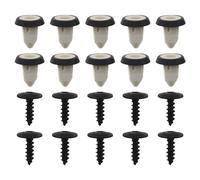 LT Easiyl Set di 20 kit di fissaggio per staffa targa auto 51127020321 dado di espansione N90775001 Vite Torx Accessori Auto Compatibile con Audi Compatibile con BMW