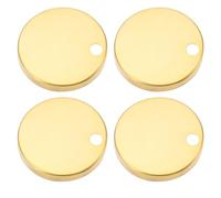 LT Easiyl Set di 4 copri cerniere per sedile WC da 60 mm, in acciaio inox 304, colore oro