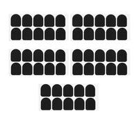 LT Easiyl Set di 5 adesivi per dita da gioco, 25 x 20 mm, per la maggior parte delle dita, colore: nero