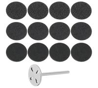 LT Easiyl Smerigliatrice per piedi in acciaio inox a disco da 15 mm con 30 ricariche lima grana 80 grana 120 grana 180 carta vetrata disco abrasivo strumento pedicure sostituibile set pedicure
