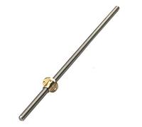 Lt-lead screw, 1set T8 passo della vite 8 millimetri di piombo 2mm / 4mm / 8 millimetri passo da 2 mm OD 8 millimetri L 300 350 100 200 400 500 600 1000 1200 millimetri in ottone stampante Dado for CN