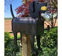 Ltahtliay Cassetta postale in metallo per montaggio su posta, in ferro, per esterni, decorazione da giardino, per esterni, artigianato, cassetta delle lettere, idea regalo (E)