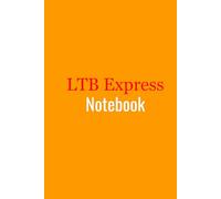 LTB Express orange notebook, 50 pages for drawing, 50 pages for writing, 6x9inches
