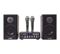 Ltc Ibiza Karaoke-Star4 Set USB Impianto Audio Completo, nero