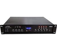 LTC - PAA150BT - Amplificatore a 4 zone da 90 W con ingressi microfonici e di linea - Bluetooth, USB, SD e sintonizzatore FM - Nero