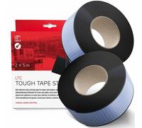 LTC Tough Tape Strap | Nastro a strappo auto-adesivo in rotolo, nero, 5 metri, larghezza 50 mm (L... Nuovo