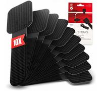 LTC Wall Straps | Selbstklebende Klettkabelhalter, schwarz, 10 Stück (LTC 3110) Nuovo