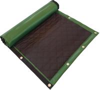 LTCANOPY Schermo Insonorizzato-Sound Blankets Coperte Acustiche Recinzione Insonorizzata Per Ridurre Il Rumore In Cantieri, Strade, Fabbriche, Campi Sportivi, Isolamento Acustico200x100cm (verde)