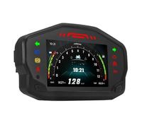 LTCZGRCI Contagiri Digitale Contagiri Digitale Universale per Moto con Schermo TFT, contachilometri per Moto, tachimetro per 2,4 cilindri, Allarme velocità 12V