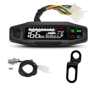 LTCZGRCI Contagiri Digitale Cruscotto Digitale per Moto, contagiri per KR200, indicatore di velocità, contachilometri, contagiri, Accessori per Moto, 8-16 V
