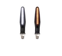 LTCZGRCI Indicatori Lampeggiatori Indicatore di direzione ambra per motocicletta Luce anteriore posteriore Bianca marcia diurna Lampade dei freni rosse che scorrono