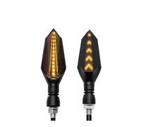 LTCZGRCI Indicatori Lampeggiatori Indicatore di direzione universale per moto flash sequenziale che scorre Luce marcia ambra