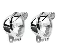 LTCZGRCI Indicatori Lampeggiatori Luce ausiliaria anteriore per moto Accessori per luci laterali nere laterale per faro esterno