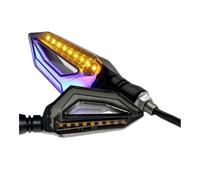 LTCZGRCI Indicatori Lampeggiatori Una coppia di indicatori direzione universali per motociclette 12V Luci marcia diurna Indicatore lampeggiante
