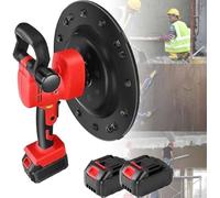 LTdlhFk Cazzuola Elettrica, Macchina per Lisciare E Lucidare Le Pareti Senza Fili, 300 Giri/Min, 6 velocità Variabili, Miscelatore per Malta con Asta di Agitazione, 2 Batterie