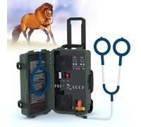 LTdlhFk Dispositivi per Terapia Pemf Magnetica per Cavalli con Ala a X, Loop Singolo E a Farfalla, Macchina per Terapia Pemf Elettromagnetica a Impulsi, per Gestione del Dolore negli Animali.,Green