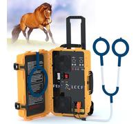 LTdlhFk Dispositivi per Terapia Pemf Magnetica per Cavalli con Ala a X, Loop Singolo E a Farfalla, Macchina per Terapia Pemf Elettromagnetica a Impulsi, per Gestione del Dolore negli Animali.,Yellow