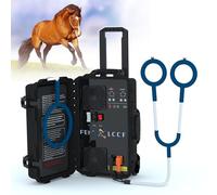 LTdlhFk Dispositivi per Terapia Pemf Magnetica per Cavalli con Ala a X, Loop Singolo E a Farfalla, Macchina per Terapia Pemf Elettromagnetica a Impulsi, per Gestione del Dolore negli Animali.,Black