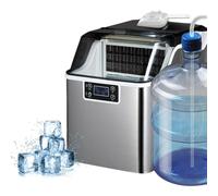 LTdlhFk Macchina per Il Ghiaccio da 150 W, Macchina per Il Ghiaccio Elettrica Commerciale da 30 kg 35 Kg/24 Ore,LCD Intelligente+autopulente,B-30KG