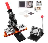 LTdlhFk Macchina per La Produzione di Adesivi per Frigorifero, Pressa per Magneti Fotografici + Taglierina per Carta + 100 Set di Materiali per Decorare Il Frigorifero,65 * 90mm