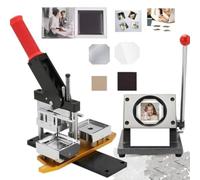 LTdlhFk Macchina per Magneti Fotografici da 2x2 Pollici,Macchina per Creare Spille con Magneti Frigorifero Fai da Te,Macchina per Creare Spille con Bottoni,1000sets-Acrylic+Magnet