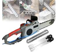 LTdlhFk Sega a Catena Elettrica per Cemento,Motosega Portatile Senza Spazzole, Tagliamuri Professionale da 6000 Giri/Min,con 2 Catene/2 Barre di Guida,per Il Taglio di Pavimenti in Muratura,480mm