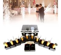 LTdlhFk Sis-Tema di Accensione dei Fuochi D'artificio della Fontana Fredda, Macchina di Illuminazione dei Fuochi D'artificio Freddi, Attrezzatura di Nozze di Controllo Senza Fili, 12PCS