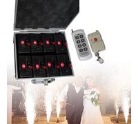 LTdlhFk Sis-Tema di Accensione dei Fuochi D'artificio della Fontana, Stadio Freddo Pyro Party, Telecomando Senza Fili, Canale di Scintilla, Perfetto per Le Celebrazioni E Gli Eventi, 8PCS