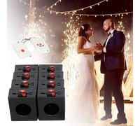 LTdlhFk Sis-Tema di Accensione dei Fuochi D'artificio, Sis-Tema di Fuoco dei Fuochi D'artificio a Fiamma Fredda, Controllore Remoto Wireless,per Display di Fuochi D'artificio Professionali,8pcs