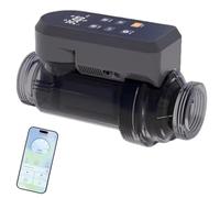 LTdlhFk Sis-Tema di Clorazione per Piscine Ad Acqua Salata,Generatore di Cloro Ad Acqua Salata,Controllo Remoto Tramite App,E Tecnologia di Autopulizia della Piastra in Titanio,30g/h(25K~40K)-NoApp
