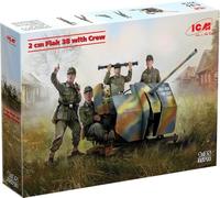 Flak 38 With Crew 1:35 Plastic Model Kit ICM