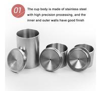 LTEJUMQ Tazza Specifica per la Densità della Vernice, Tazza per la Densità in Acciaio Inossidabile con Scatola di Immagazzinaggio, Utilizzata per Misurare Il Peso Specifico dei Rivestimenti