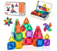 LTFIOON Giocattoli Magnetici Viaggio, 42PCS Giochi Magnetici per Bambini, Piastrelle Magnetiche da Viaggio, Costruzione Magnetica per Bambini, Giocattoli Montessori per Ragazzi e Ragazze di 3+ Anni