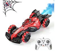 LTFIOON Macchina RC 1:18 Telecomandata con Acrobazie 360° & Spray | Formula 1 Macchina Telecomandata per Bambini con Luci LED e Suono | 2.4 GHz Auto Spider Drift Ricaricabile - Regalo Bambini