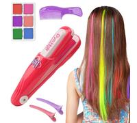 LTFIOON Matita colorante per capelli giocattolo Magic Hair Styling Tools con 6 palette di colori incantesimi, gessetti per capelli per ragazze, set per capelli a partire dai 4 anni, per colorare i