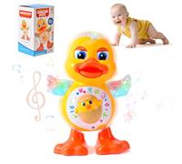 LTFIOON Musicali Giochi Bambini 1 Anno, AnatraGiochi per Neonati, Educativi interattivo Gioco, Giochi per Gattonare con Musica e Luci, Montessori Compleanno Regalo, Natale Regalo Bambino 6 12 18 Mesi