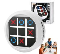 LTFIOON Tic Tac Toe, Gioco Elettronico 4-in-1 Tris, Console di gioco di puzzle portatile Regalo Educativo per Bambini Adulti - Gioco in Famiglia (Bianco)