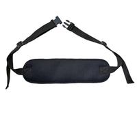 LTG PRO Cintura di sicurezza per sedia a rotelle e scooter, cinghia regolabile con cuscino imbottito da 43,2 cm, imbracatura singola e doppia per anziani, anziani e disabili, Nero , Taglia unica